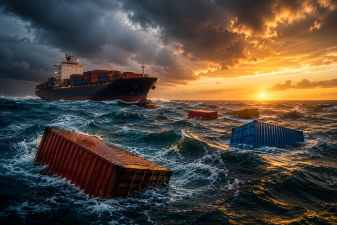 The World Shipping Council (WSC) has reported that an estimated 1,478 containers were lost at sea in 2025, up from 576 containers in 2024.