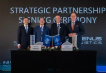 Rhenus and COSCO SHIPPING Specialized Carriers sign Cuxhaven partnership The signing ceremony between Rhenus and COSCO SHIPPING Specialized Carriers Co., Ltd. in Cuxhaven as the starting point for their joint strategic partnership. Credit: Rhenus SE & Co. KG