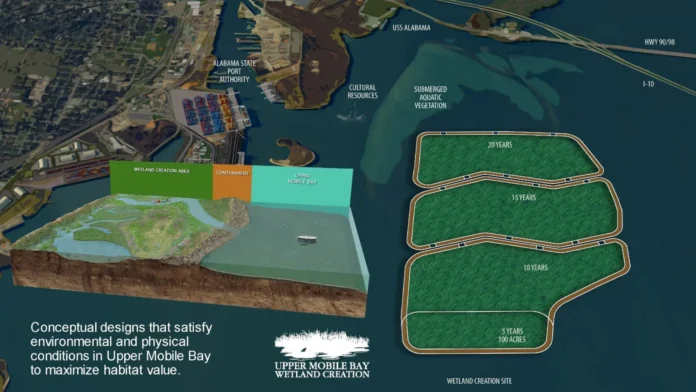 The Alabama Port Authority is set to advance an initiative to create new wetlands and restore vital wildlife habitat under the RESTORE Act.