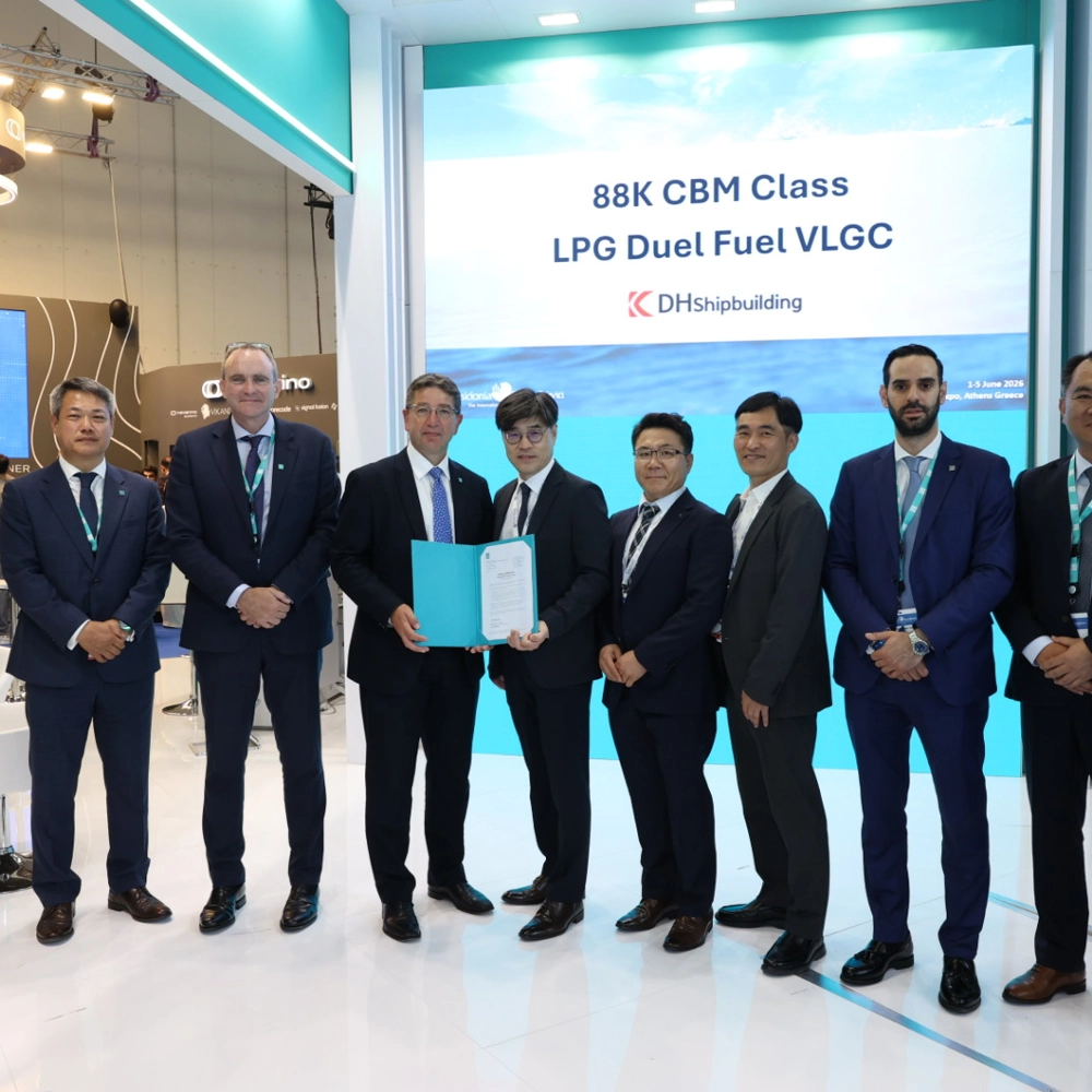 AiP awarded to DH Shipbuilding for an 88,000 cubic metre dual-fuel VLGC