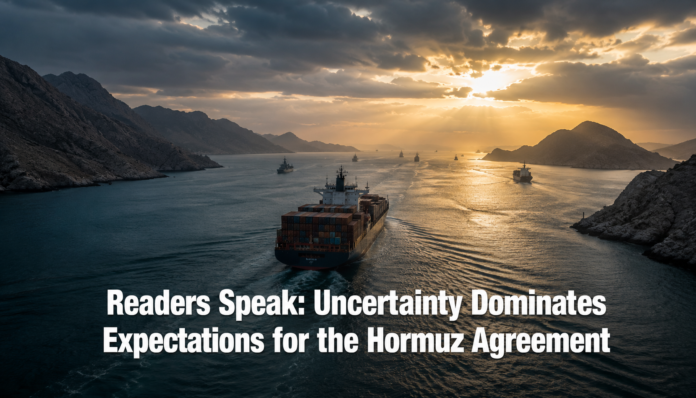 Readers Speak: Uncertainty dominates expectations for the Hormuz agreement Readers Speak: Uncertainty dominates expectations for the Hormuz agreement