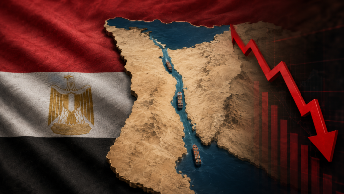 Suez traffic is climbing as cargo reroutes away from Hormuz risk yet Cairo's growth forecast is being cut in the same window.