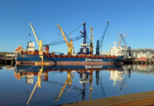 PD Ports invests in third electric-hydraulic crane PD Ports has strengthened its bulk handling capability at Teesport with the arrival of a third electric-hydraulic Liebherr LPS 550 crane.