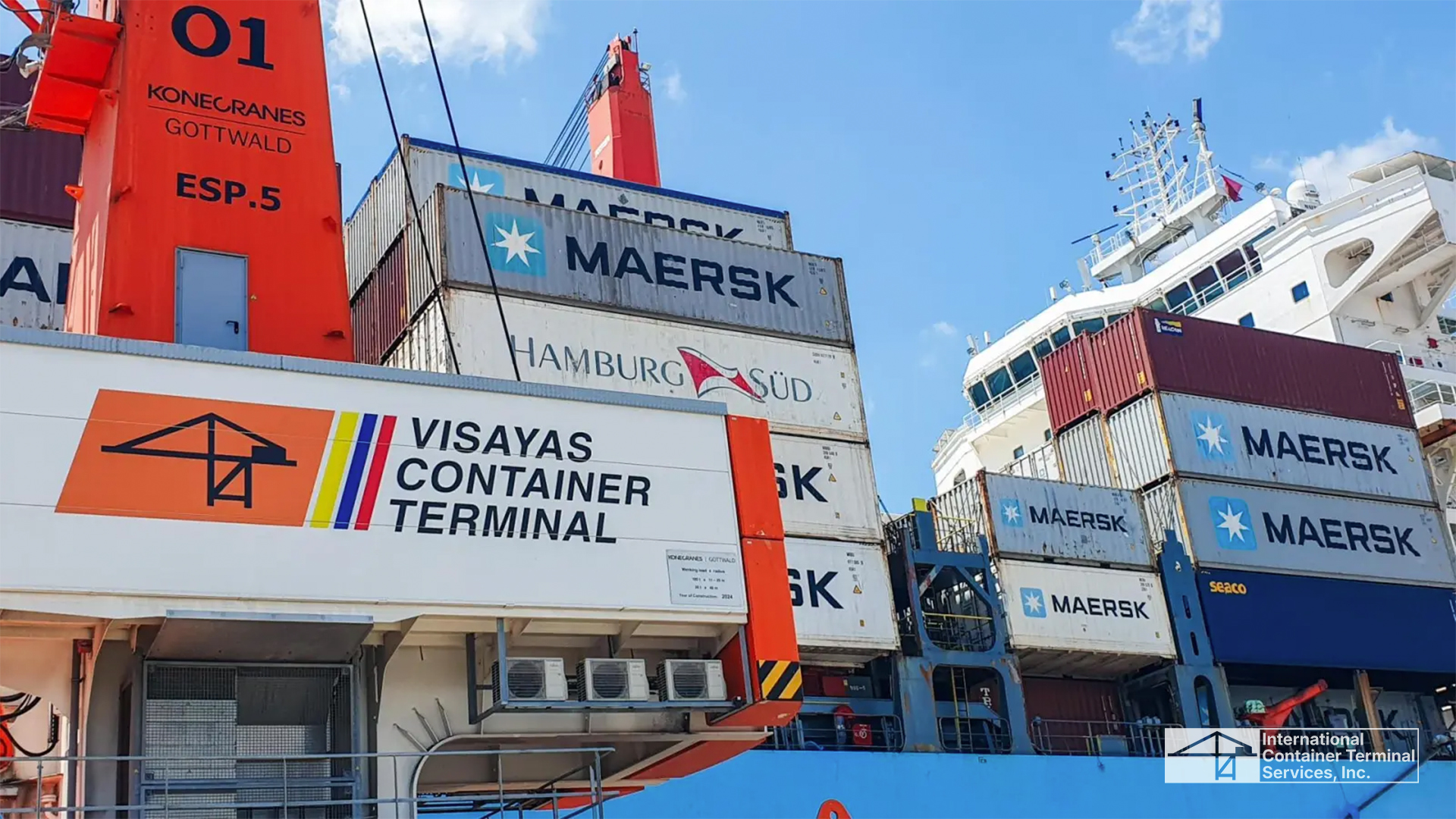 Visayas Konteyner Terminali Maersk PH6 hizmetinin açılışını memnuniyetle karşıladı