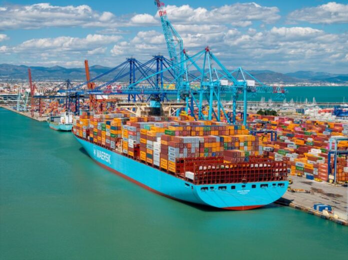 Maersk vesssel in port