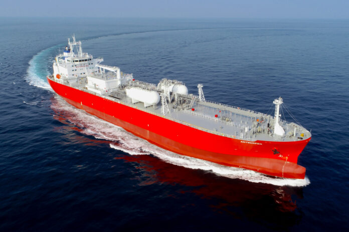 △ HD Hyundai Heavy Industries' Ammonia Dual-Fuel Vessel (Photo credit:HHI)
