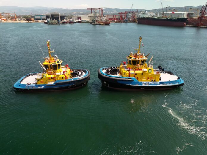 SAAM takes delivery of two new tugboats from SANMAR