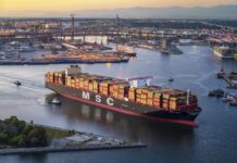 MSC blanks two Asia-US East Coast sailings MSC Nela at Port of Long Beach