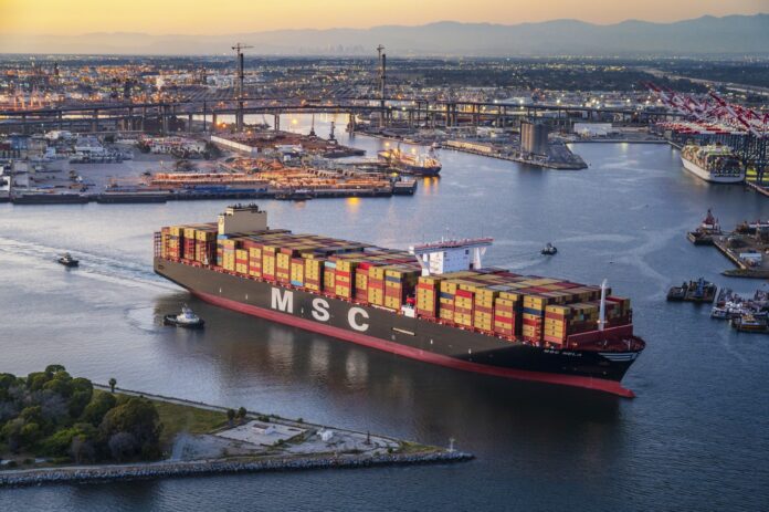 MSC Nela at Port of Long Beach