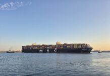 MSC switches Egyptian call on EMUSA service MSC RUby entrando en puerto de Bilbao