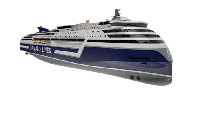 Grimaldi Lines ferry vessel