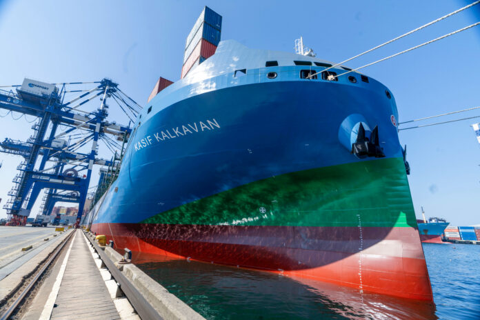Turkon Line's LNG-powered Kaşif Kalkavan makes first call at Marport
