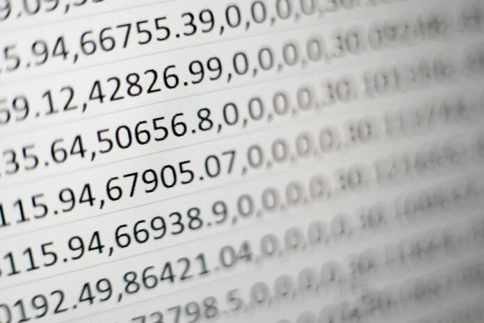 index numbers at white board