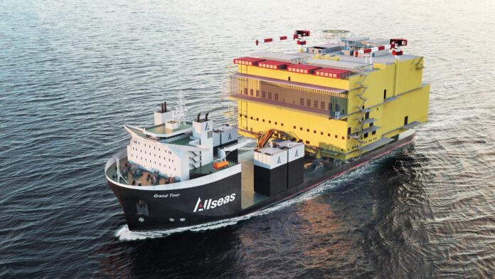 Semi-submersible heavy transport vessel Grand Tour – image credit Allseas