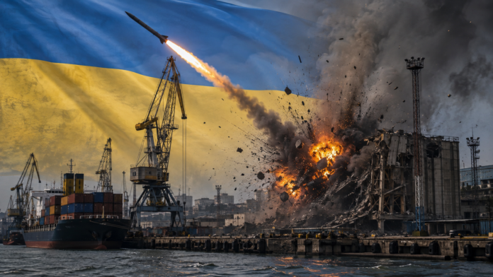 Ukrainian port operations suffers heavy disruptions amid ongoing military activity.