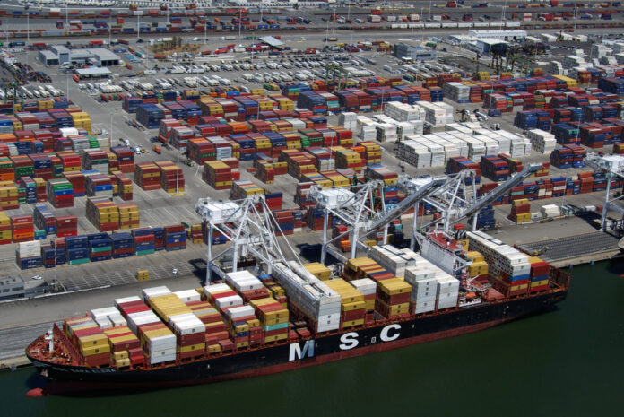 msc ship at Port of Oakland msc ship at Port of Oakland