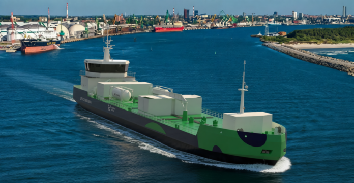 Port of Klaipėda develops green methanol bunkering vessel concept Port of Klaipėda develops green methanol bunkering vessel concept