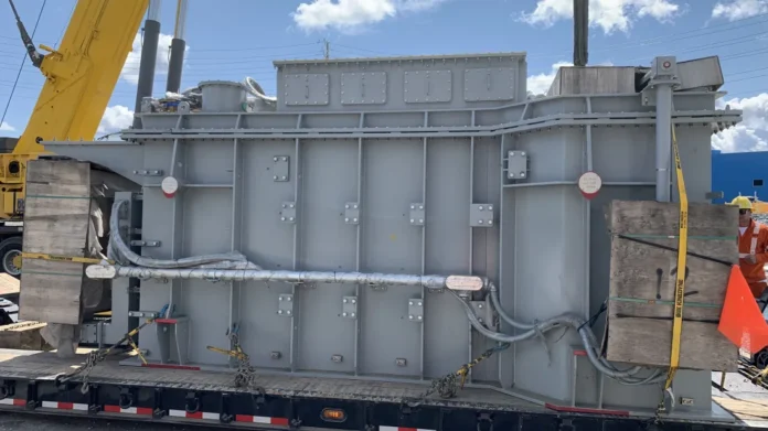 Rhenus Projects Logistics moved more than 400 metric tons of transformers from China to Canada for a major industrial project. © Rhenus Group Rhenus Projects Logistics moved more than 400 metric tons of transformers from China to Canada for a major industrial project. © Rhenus Group