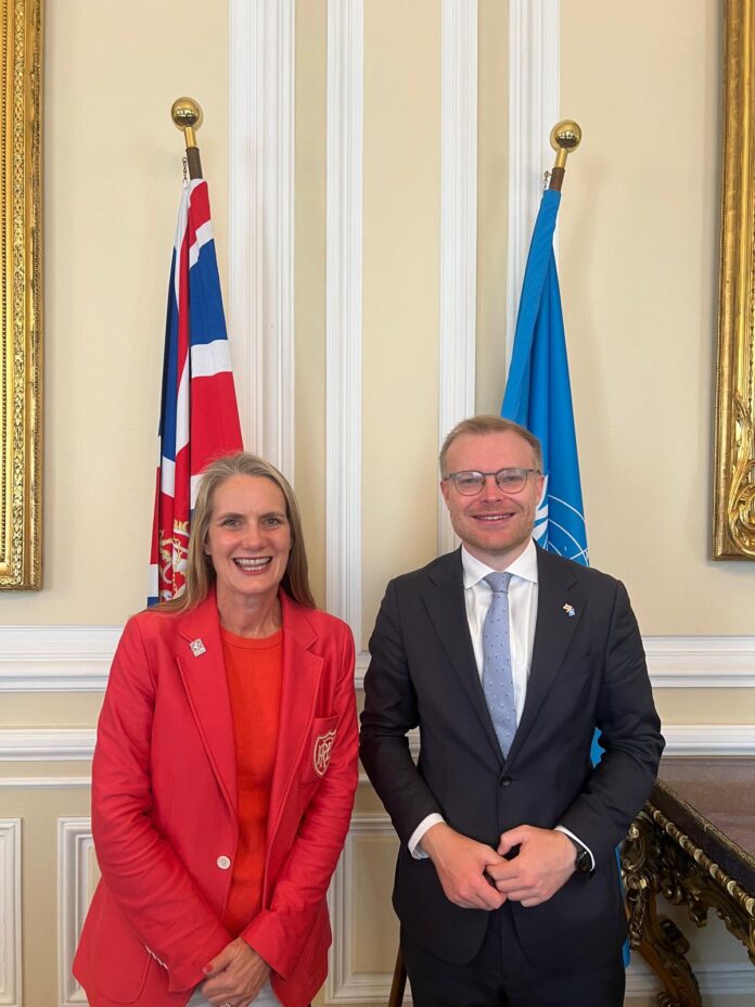 Virginia Crosbie & Energy Minister Michael Shanks