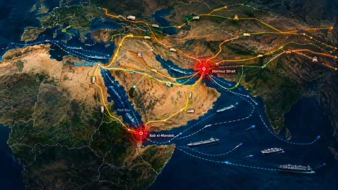 As Iran tightens its Hormuz tollbooth and container lines rush back to Suez, the region is not swapping one corridor for another.