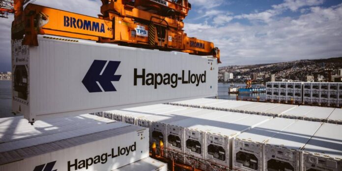hapag lloyd containers white