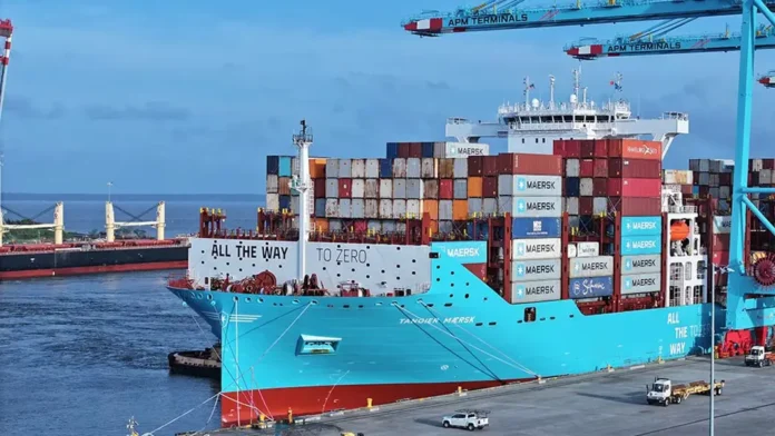 Tangier Maersk at the Port of Mobile