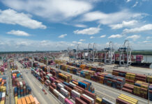 Port of Savannah sets September container record The Port of Savanah handled more than 500,000 twenty-foot equivalent container units in September 2026, a record for the month. (Georgia Ports)