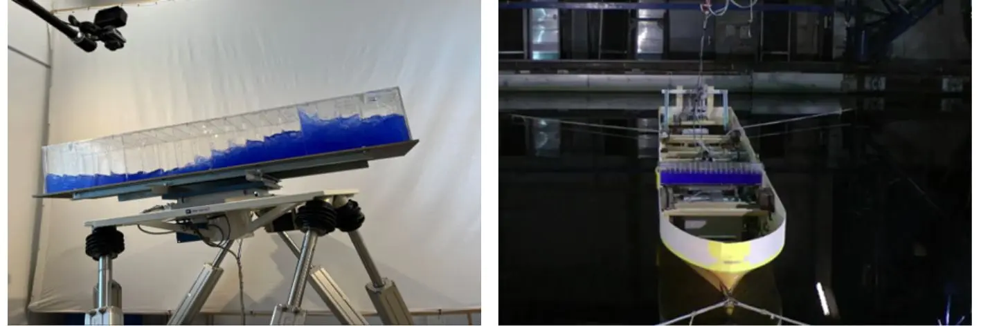 cale-model testing of RDTs. Moving beyond simulations like this, ONE and ClassNK are now utilizing operational data from active containerships to prove RDT effectiveness under actual sea conditions.