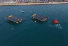 Port of València tests floating solar demonstrator The Port of València now hosts both 500 kW PV-bos platforms the first pre-commercial offshore floating solar energy demonstrator.