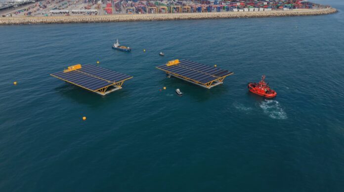 The Port of València now hosts both 500 kW PV-bos platforms the first pre-commercial offshore floating solar energy demonstrator.