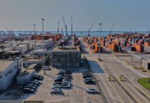 DP World extends Luanda terminal concession to 2051 An aerial view of the terminal yard at DP World Luanda