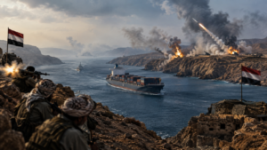Saudi-backed forces are fighting for the shoreline. Shipping risk, however, is set by missiles fired from far inland.
