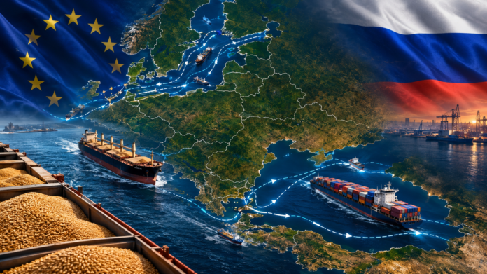 How an EU ban on Russian grain through Baltic ports could reshape container shipping in the Black Sea and set off rerouting.