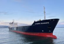 Godby Shipping extends DFDS vessel charters Lysbris ankomst Skogn vessel