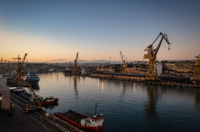 A shipyard